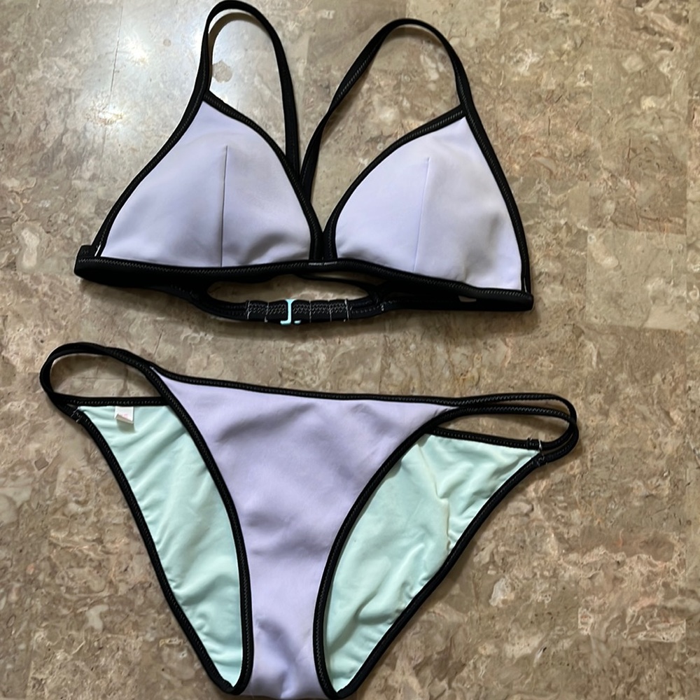 Victorias Secret Pastel Purple Bikini. Top Size Large. Bottom Size Medium.